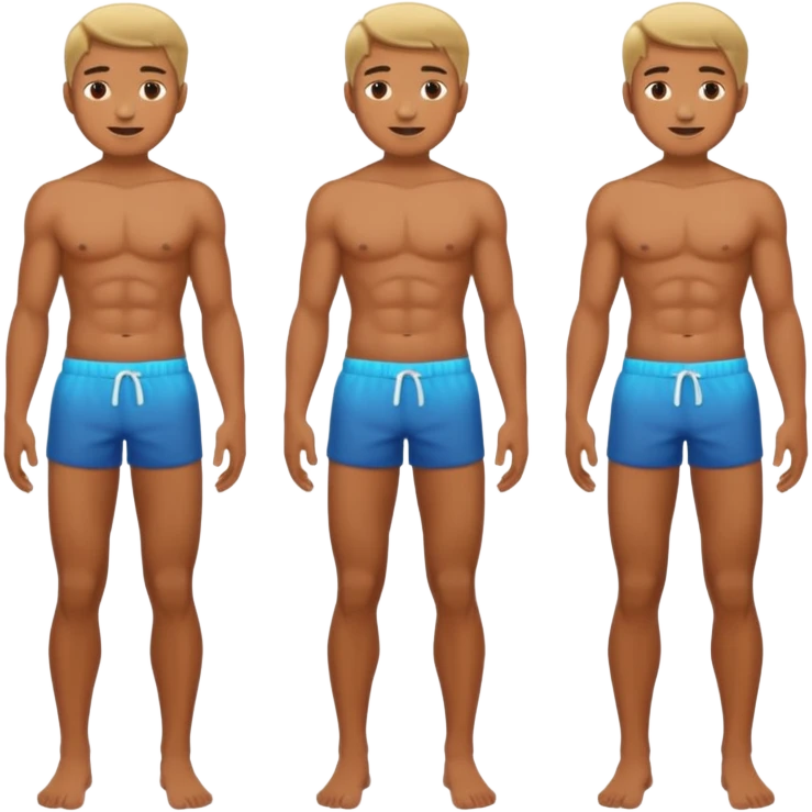 Homem de costas sem camisa,com o corpo inteiro emoji
