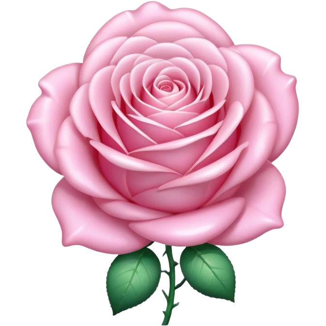 elegant soft pink shiny minimal perle rose emoji