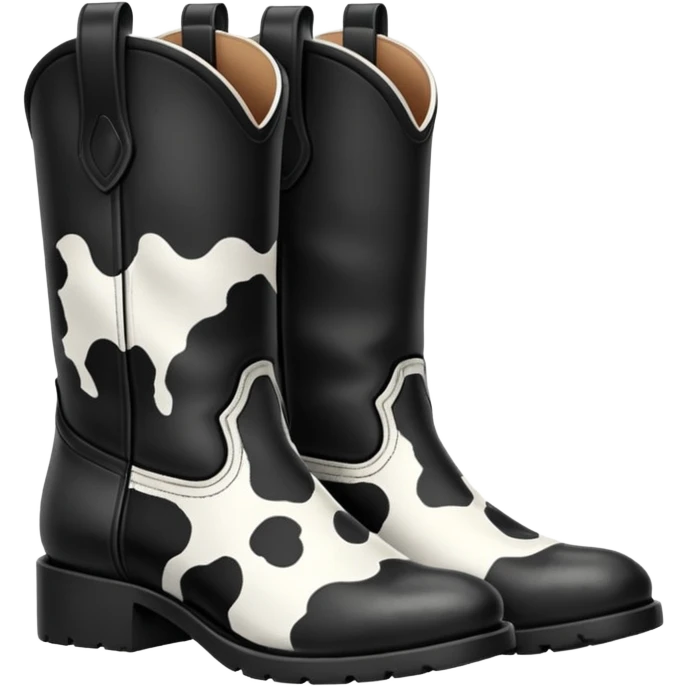 cow print boots emoji