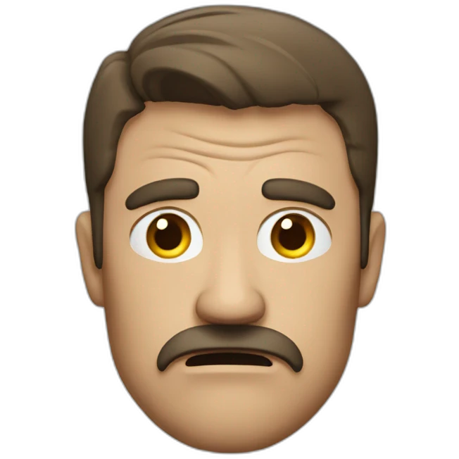 Man named john who is angry at the world emoji