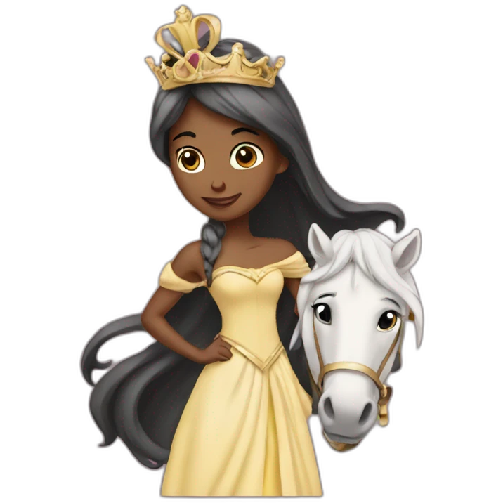 Princess Carrying a Horse emoji