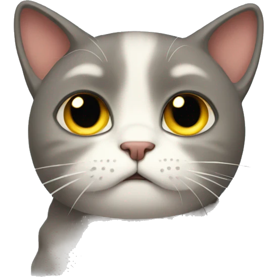 A sad cat emoji