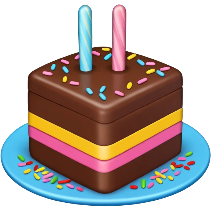 Paddlepop coklat cake emoji