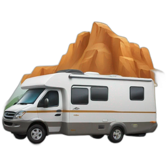 Compas motorhome mountain emoji