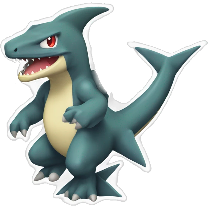 Sharpedo-Charmeleon-Gible-Larvitar-Fakémon Full Body emoji