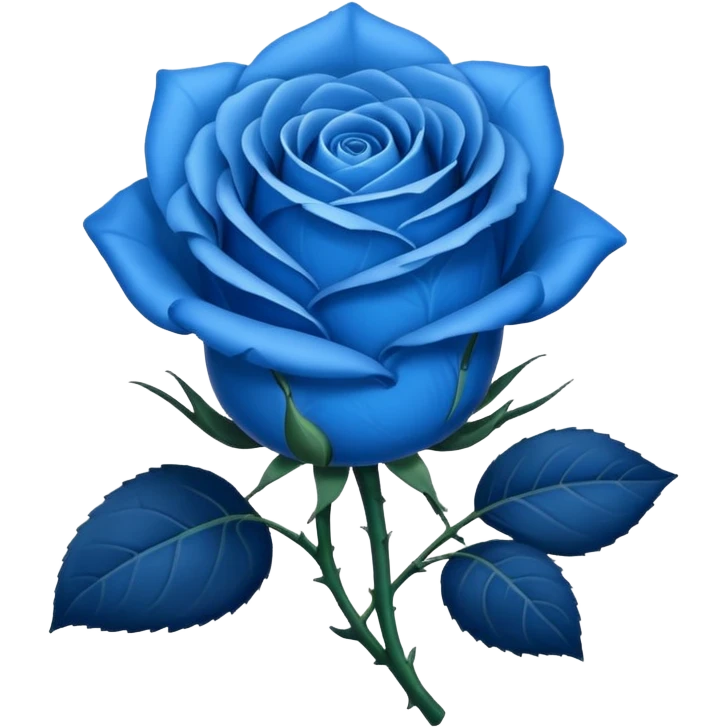 blue rose emoji