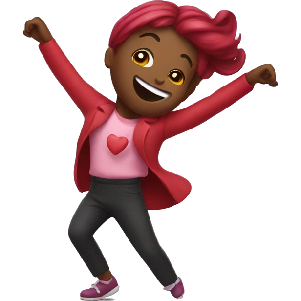 Dancing hearts emoji