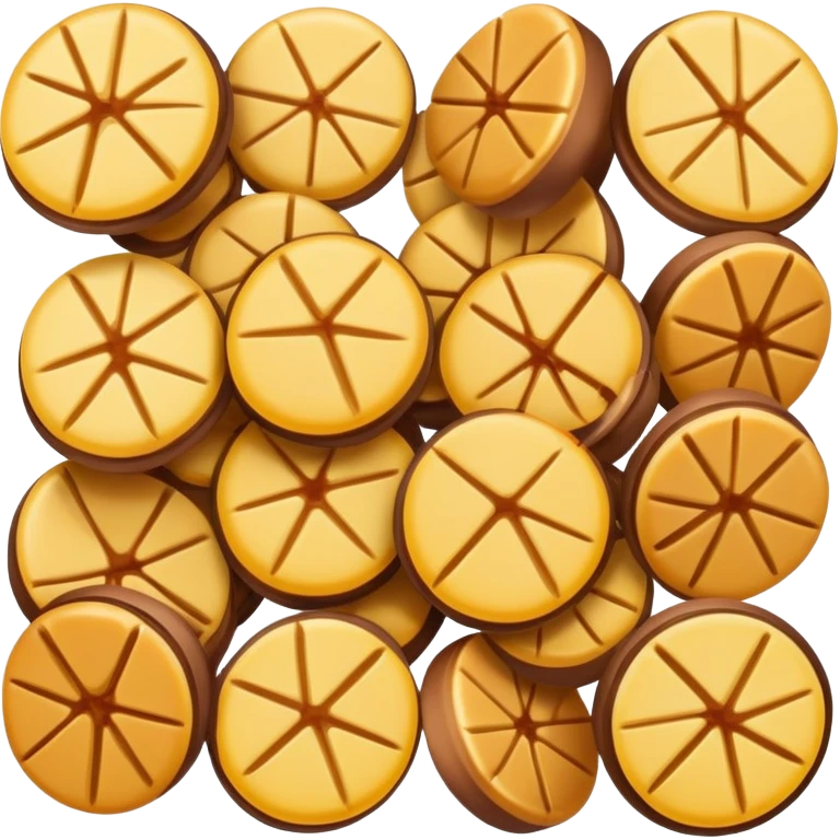 Suzhou Pine Nut Candy brittle sweet with visible nuts, simplified emoji style with bold outlines and bright colors, cartoon style traditional Chinese confection emoji