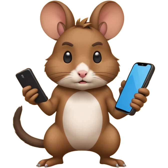 Degu playing brawlstars emoji