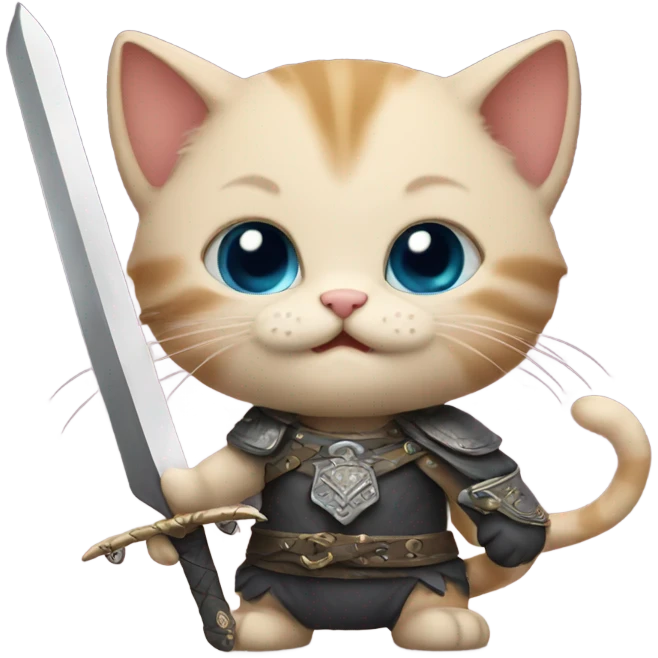 kitten with a sword  emoji