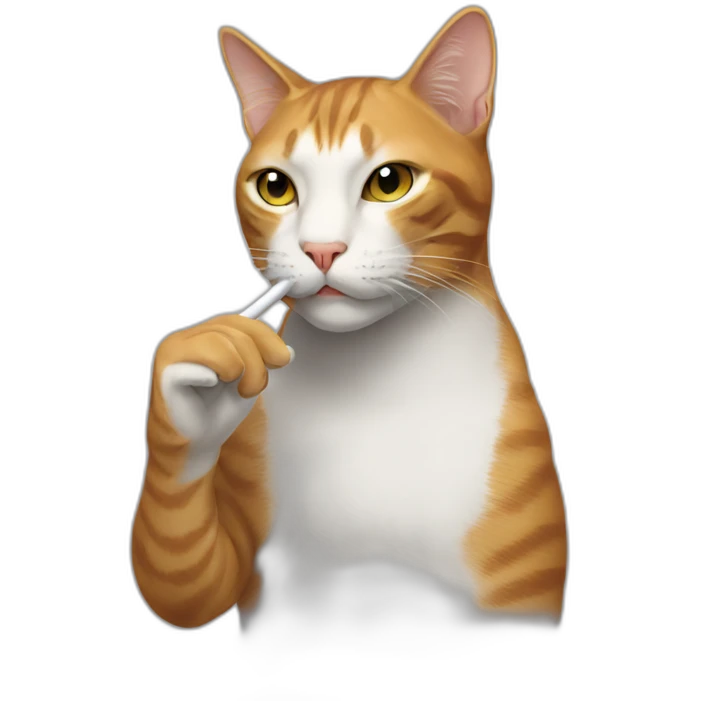 smoking cat emoji