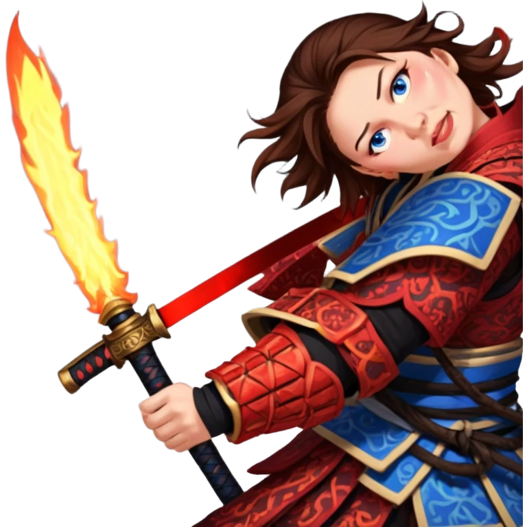 Fire-Wielding Samurai emoji