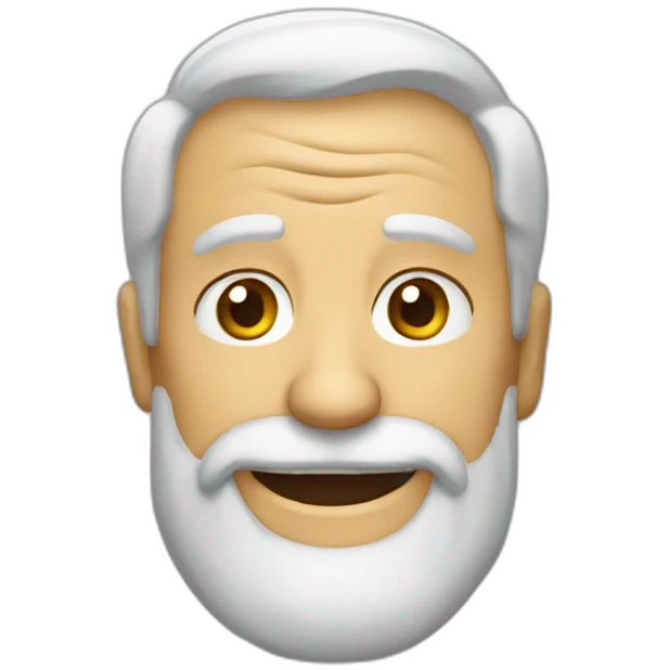 happy old man with beard emoji