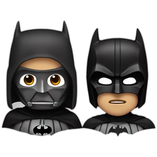 Batman with darth Vader mask emoji