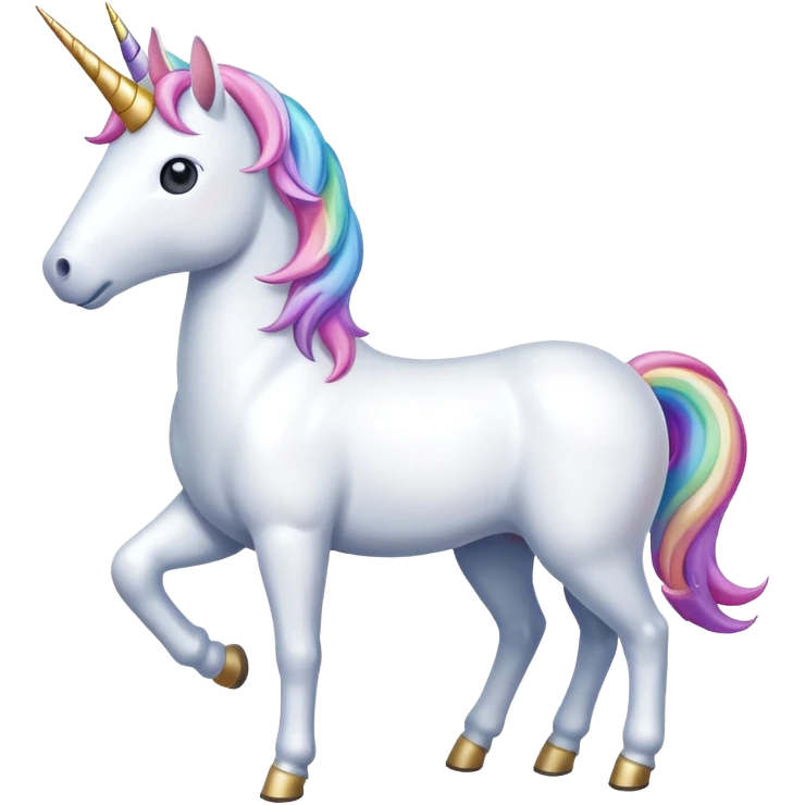 unicorn with 2 legs emoji