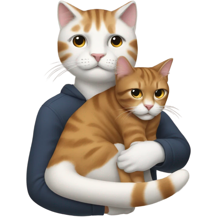 Man riding a cat emoji