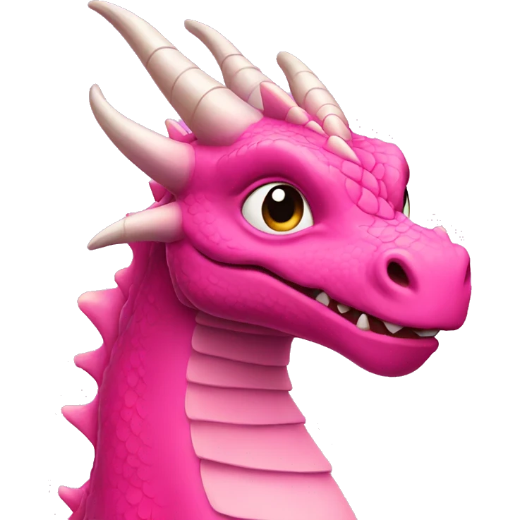 Pink dragon emoji