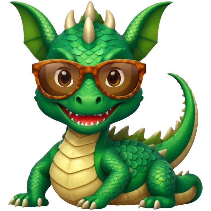 dragon wearing sunglasses emoji