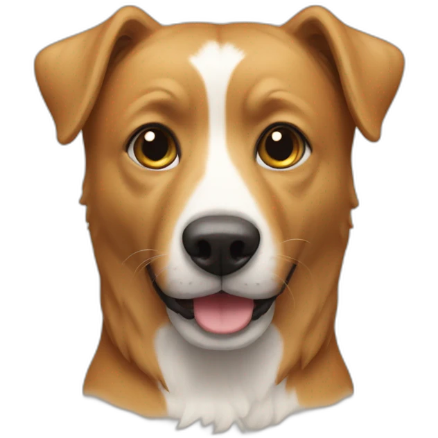 Chat sur chien emoji