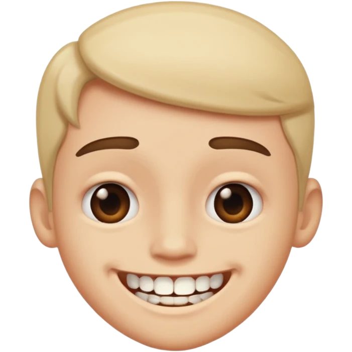 Awkward smile emoji