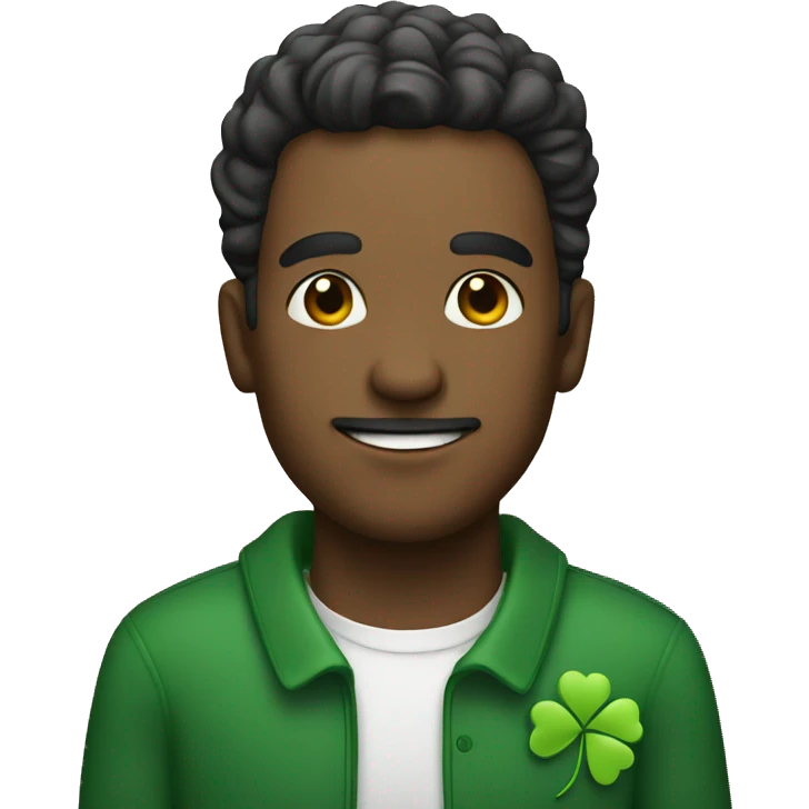 man with clover emoji