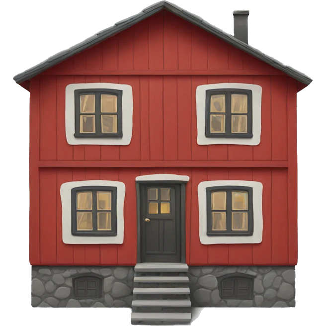 Swedish red house emoji