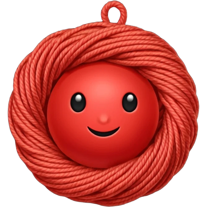 red ball of yarn emoji