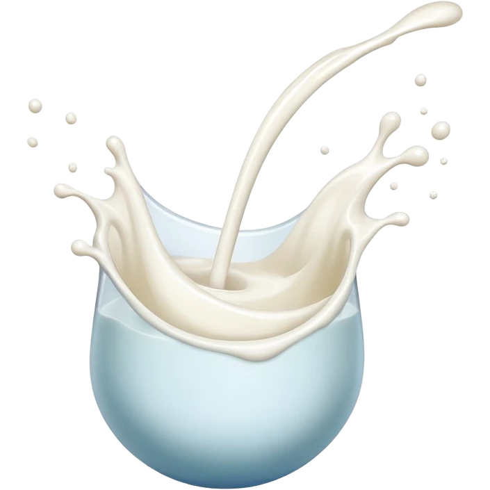Milk splash emoji
