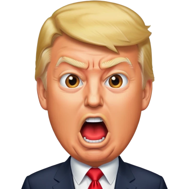 Trump yelling emoji