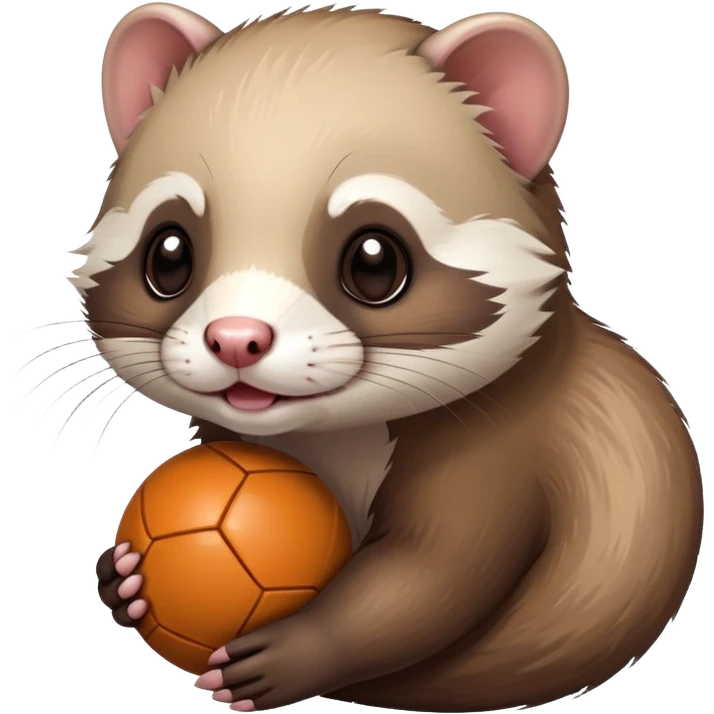 Ferret with ball emoji