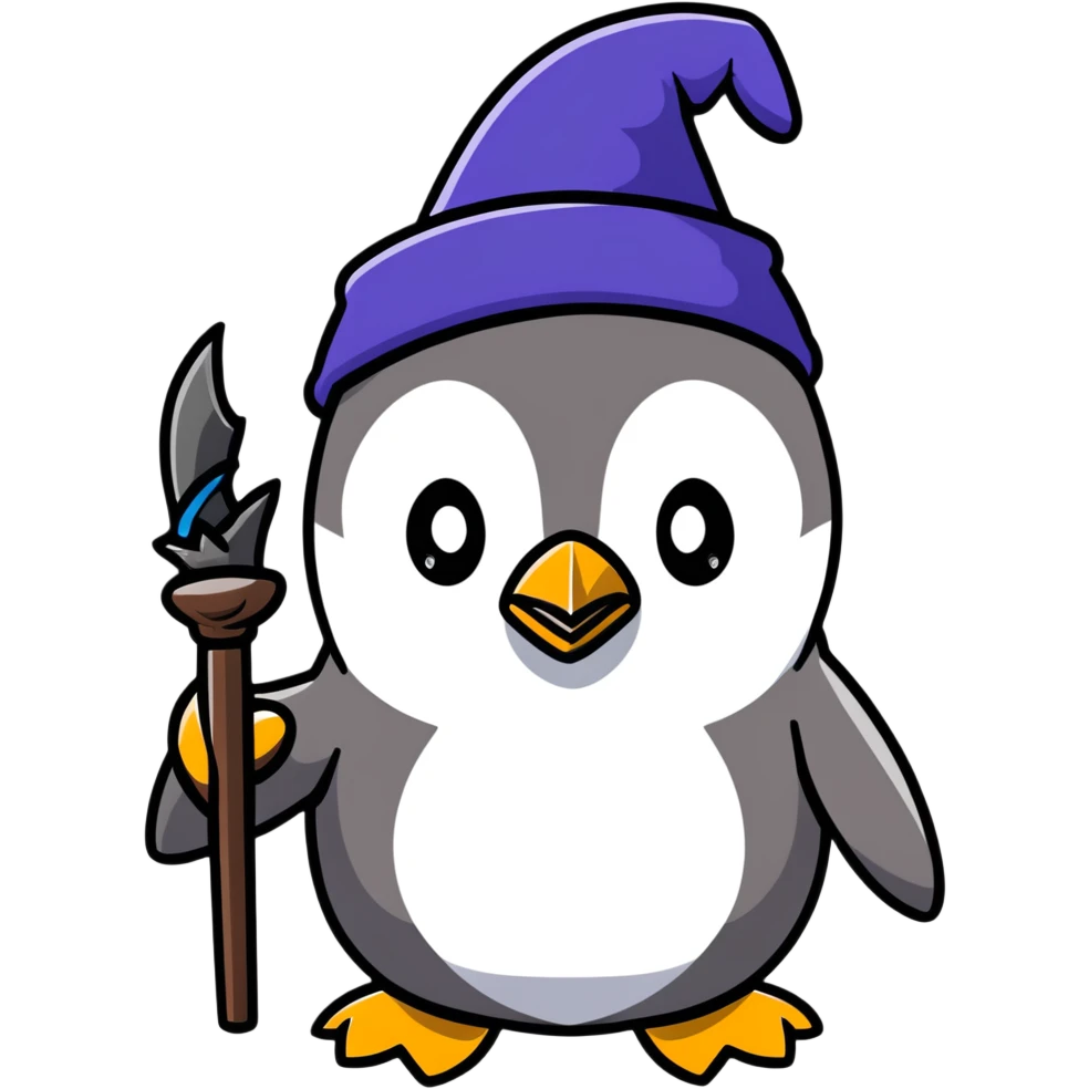 penguin wizard emoji