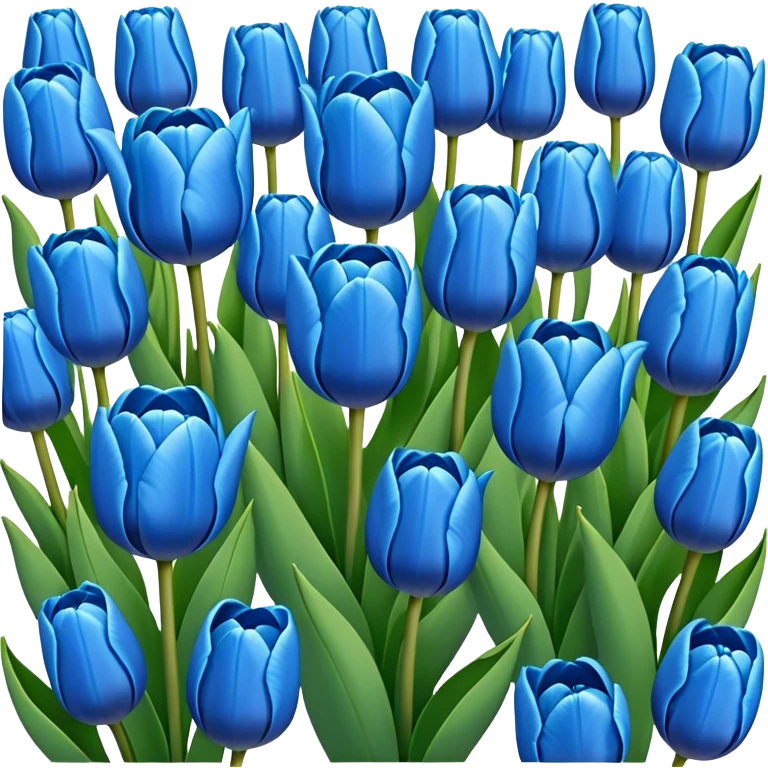 Blue tulips  emoji