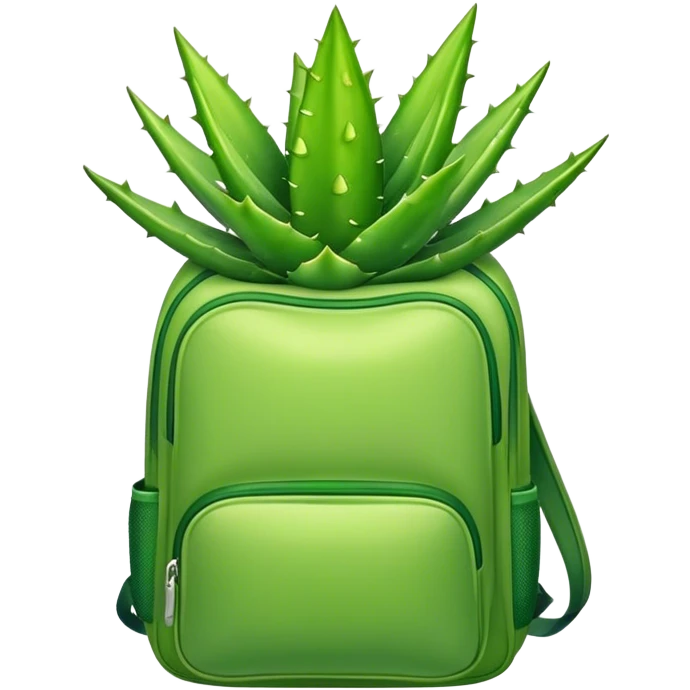 Aloe Green backpack emoji