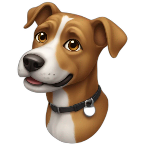 Chat sur un chien emoji