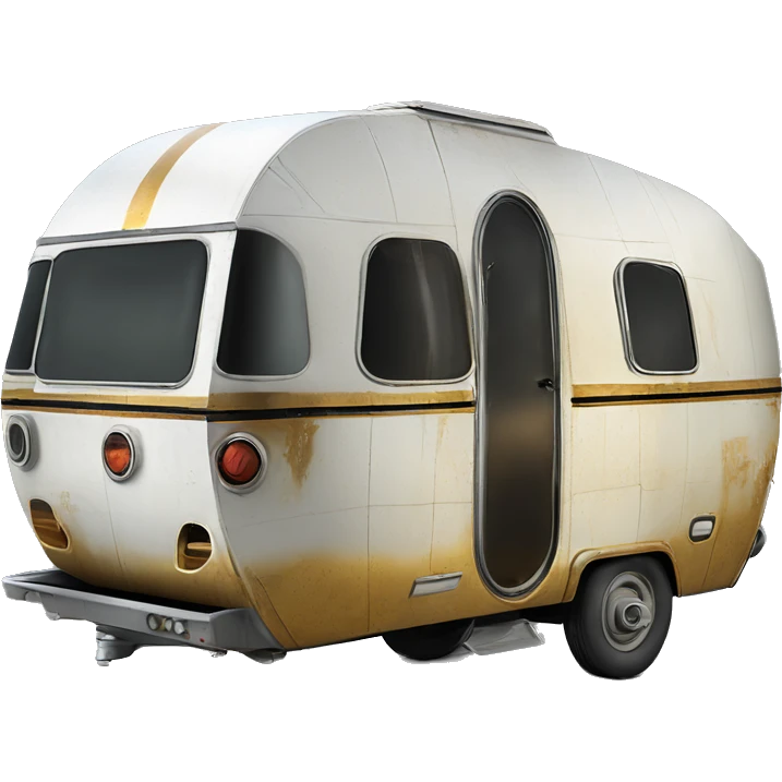  Side view 1973 caravan C-3PO tarnished from space with rear wing  emoji