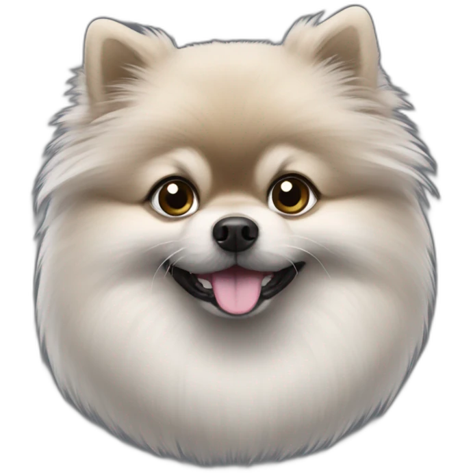 grey-dwarf-pomeranian emoji