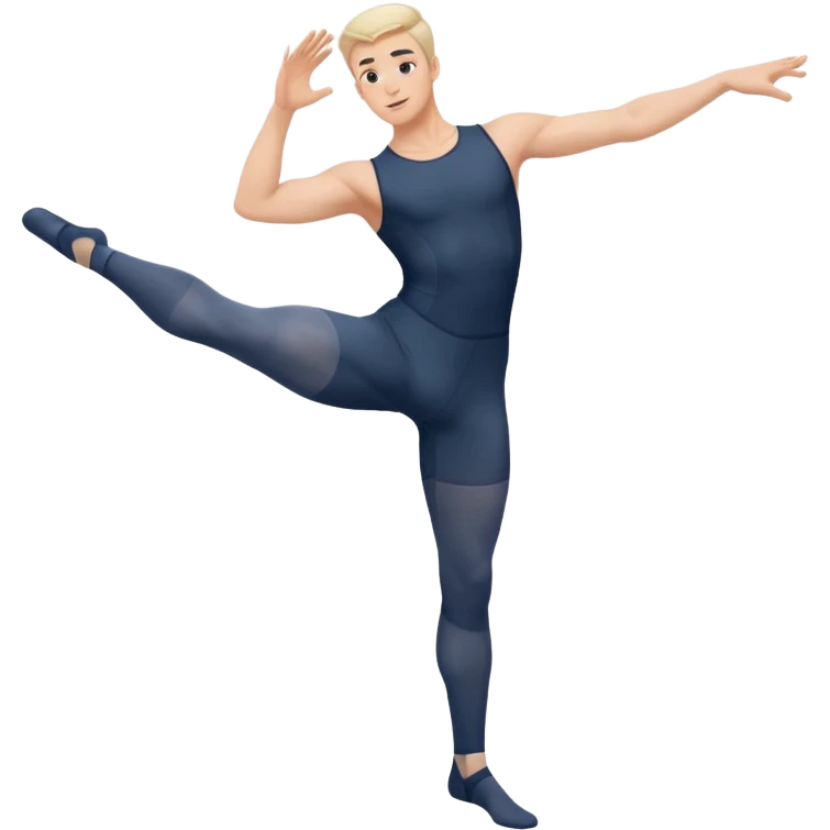 male dance choreographer with full tights  emoji