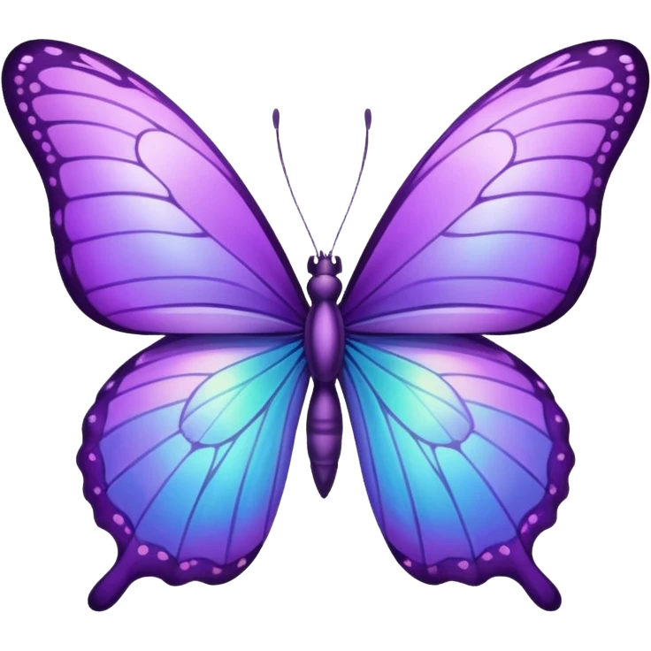 Purple butterfly emoji