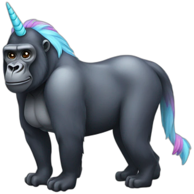 gorilla unicorn emoji