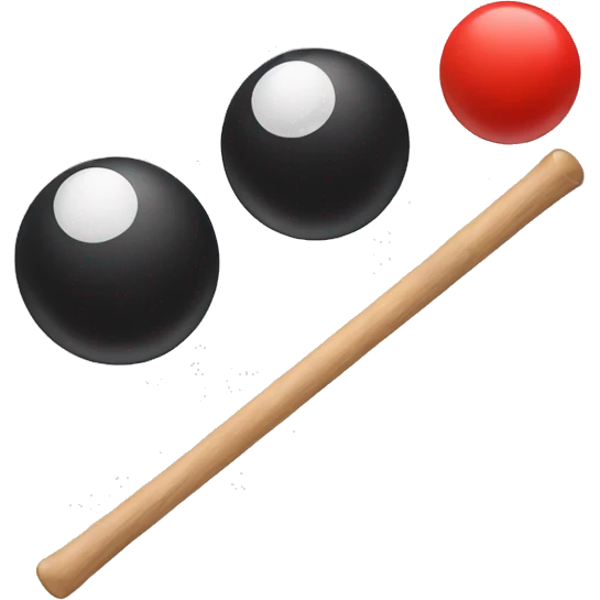 2 balls and stick emoji