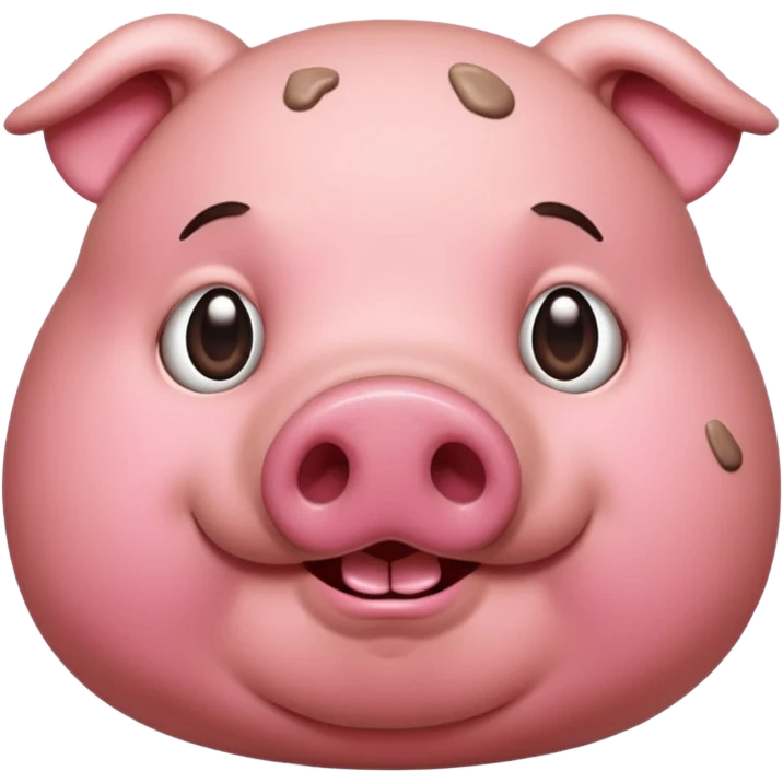 Really fat pig emoji
