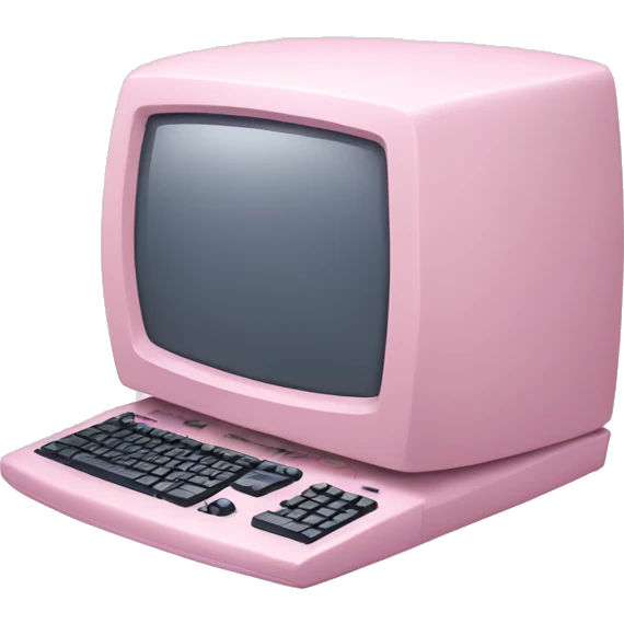 pastel pink computer emoji