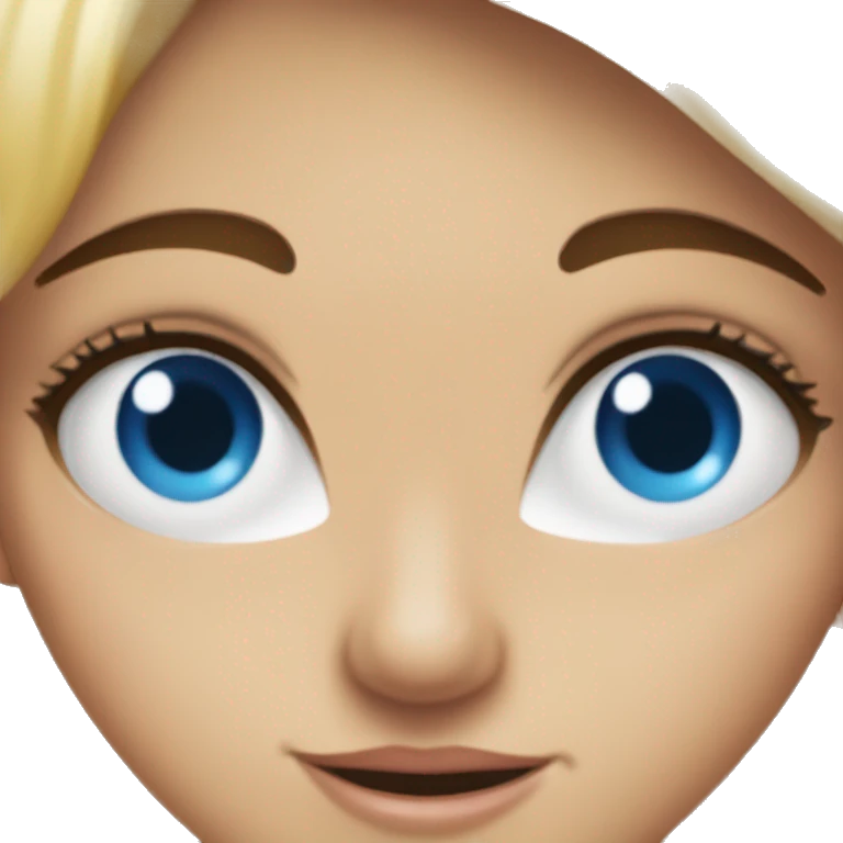 Chico rapado ojos azules y su novia  emoji