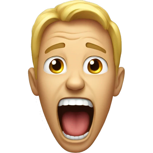 Screaming emoji