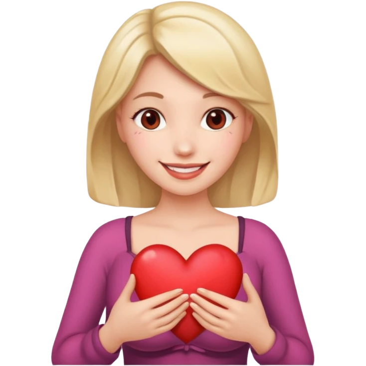 Woman  breast Hearts  emoji
