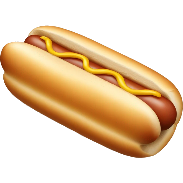 Hot dog in a sealed bun emoji