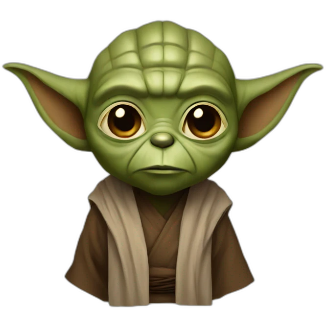 Brown yoda emoji