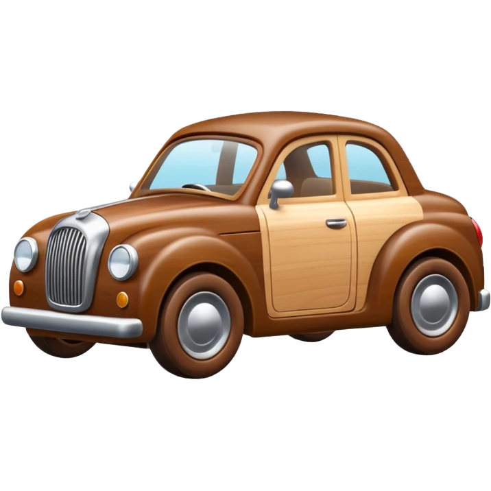 wood toy car emoji