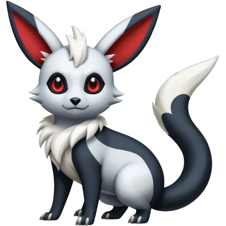 Umbreon-Absol-Minccino-Zangoose-fusion-hybrid-creature  emoji