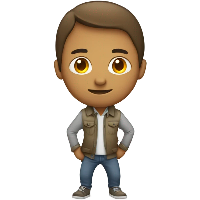 Standing head to knee  emoji